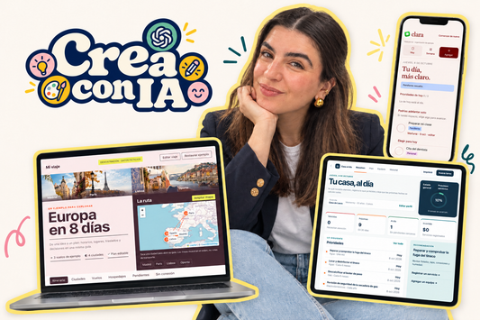 Crea con IA · Taller en vivo por Zoom · 14 de octubre