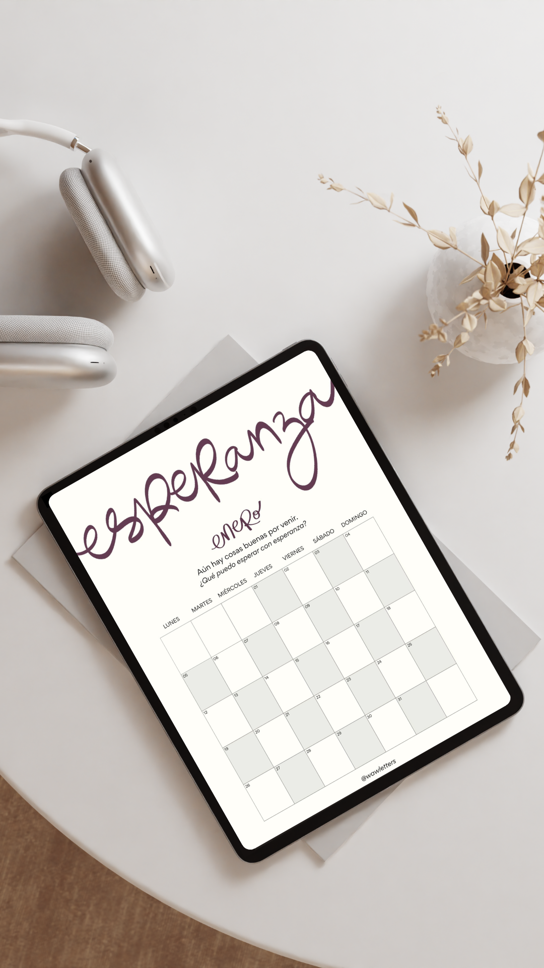 Calendario Wawletters 2026 (Descarga Digital)