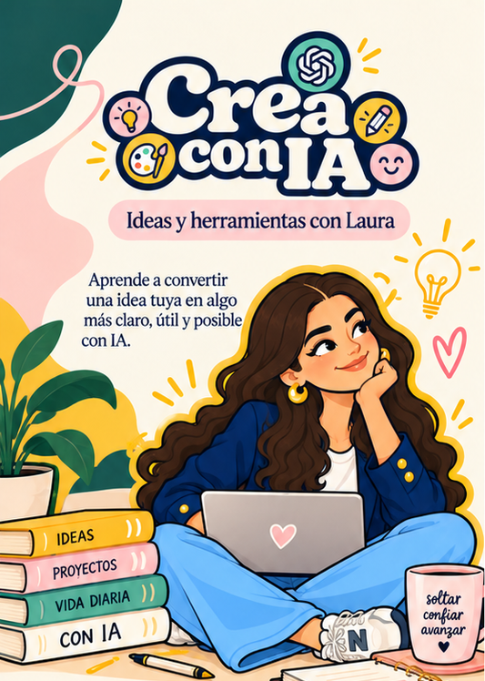 Crea con IA · Taller en vivo por Zoom · 14 de octubre